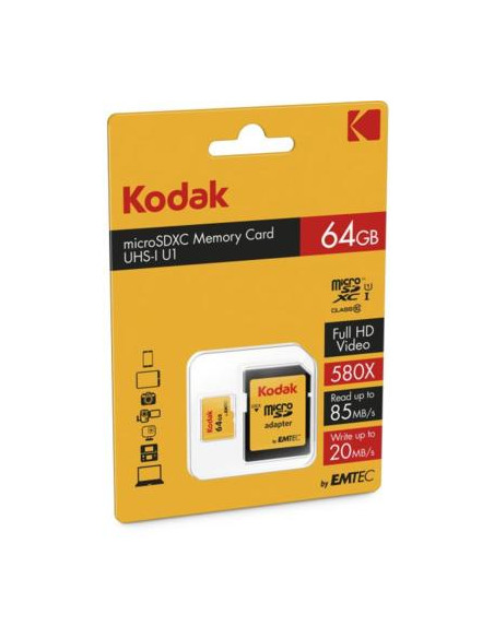 EKMSDM64GXC10K 64GB MicroSDXC UHS-I Classe 10