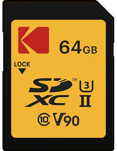 SDXC 64GB Classe 10 UHS-II U3 V90 Ultra Pro Performance
