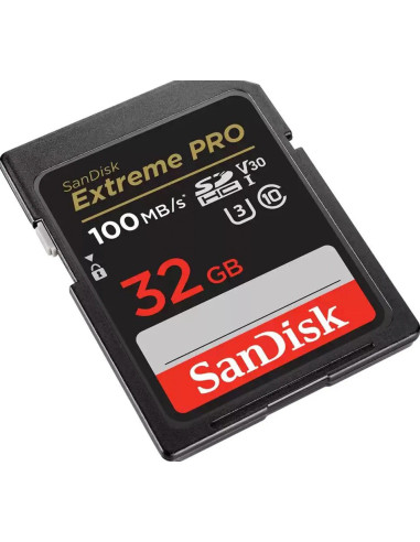 SANDISK SD 32GB EXTREME PRO HC V30, U3, UHS I, C10 100Mb/90Mb