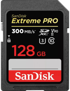 SANDISK SD 128GB EXTREME PRO V90 U3 UHS II C10 260Mb/300Mb 1667X 2