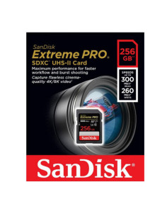 SANDISK SD 256GB EXTREME PRO V90 U3 UHS II C10 260Mb/300Mb 1667X