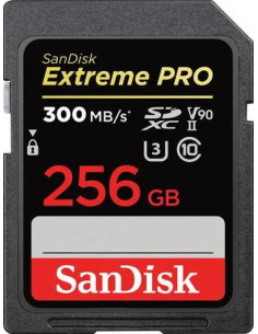 SANDISK SD 256GB EXTREME PRO V90 U3 UHS II C10 260Mb/300Mb 1667X 2