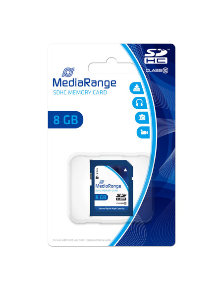 MediaRange MR962 8 GB SDHC Classe 10