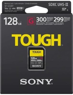 SONY SD HC 128GB SERIE G TOUGH UHS-II U3 300MBS/299MBS 4K