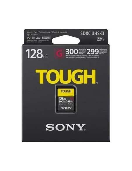 128GB SDXC Tough UHS II U3 R300MB/s W299MB/s 4k V90 IPX68