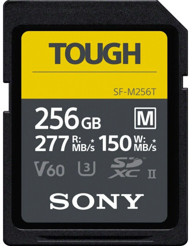 Tough SDXC 256GB M UHS-II U3 277MBs / 150MBs 4K V60