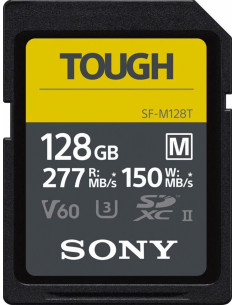 SONY SD HC 128GB SERIE M TOUGH UHS-II U3 277MBS/150MBS 4K 2