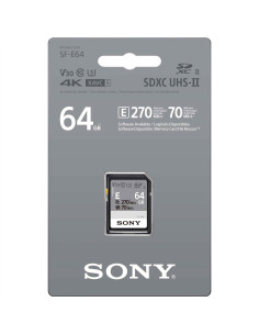 SONY SD XC 64GB SERIE E V30 UHS-II U3 270MBS/45MBS 4K