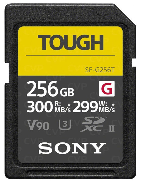 256GB SDXC Tough UHS II U3 R300MB/s W299MB/s 4k V90 IPX68