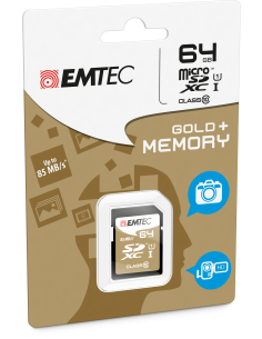 EMTEC SDXC 64GB CL.10 GOLD PLUS 85Mb/24Mb U1