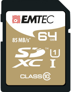 EMTEC SDXC 64GB CL.10 GOLD PLUS 85Mb/24Mb U1 2