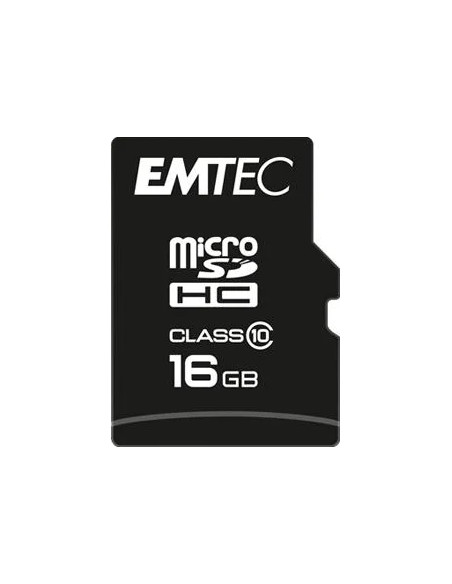 EMTEC MICRO SDHC 16GB CL.10 CLASSIC 20Mb/12Mb CON ADATTATORE