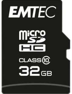 EMTEC MICRO SD HC 32GB CL.10 CLASSIC 20Mb/12Mb CON ADATTATORE