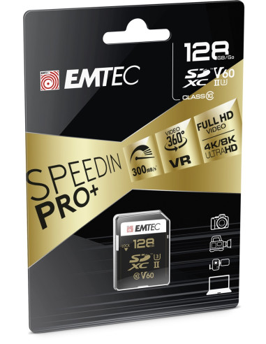 ECMSD128GUHS2V60 128GB UHS-II U3 V60 SpeedIN Pro+
