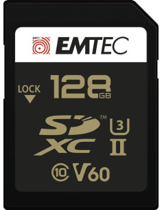 EMTEC SD 128GB 300MB/110MB UHS-II U3 V60 4K/8K SPEEDIN PRO+ 2