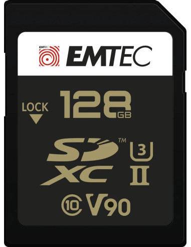 EMTEC SD XCII 128GB 300MB/270MB UHS-II U3 CL.10 V90 4K/8K ULTRA PRO+