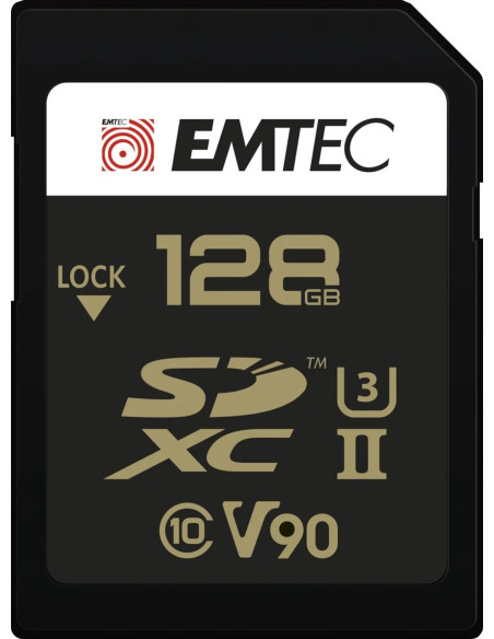 EMTEC SD XCII 128GB 300MB/270MB UHS-II U3 CL.10 V90 4K/8K ULTRA PRO+