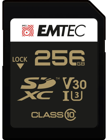 EMTEC SD 256GB UHS-I U3 V30 100MBS SPEEDIN PRO
