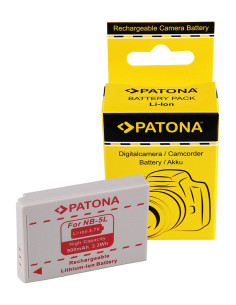 PATONA BATTERY CANON IXUS 800 IS 850 IS 900 TI NB-5L NB5L 900MAH 3,7V