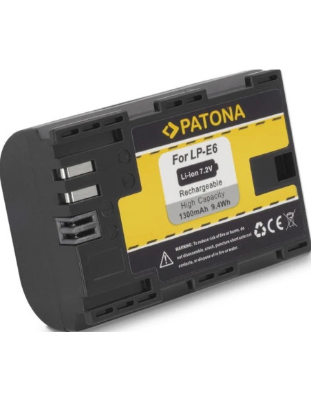 PATONA BATTERY CANON LP-E6 LPE6 EOS R EOS 5D MARK II EOS 7D M. INFOCHIP