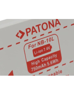 PATONA BATTERY CANON NB-10L NB10L POWERSHOT SX40 HS POWERSHOT SX-40HS SX40HS 2