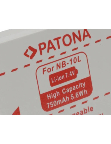 PATONA BATTERY CANON NB-10L NB10L POWERSHOT SX40 HS POWERSHOT SX-40HS SX40HS