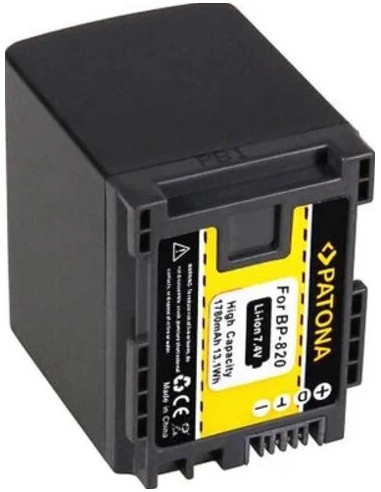 PATONA BATTERY CANON BP-820 CANON HF-G30 CANON XA20 CANON XA2