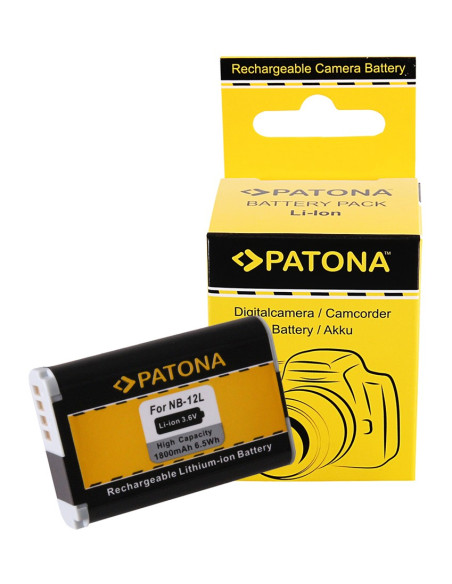 1240 Batteria per Canon NB-12L Legria Mini X Vixia Mini X Powershot G1