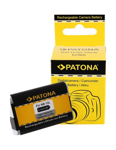 1240 Batteria per Canon NB-12L Legria Mini X Vixia Mini X Powershot G1