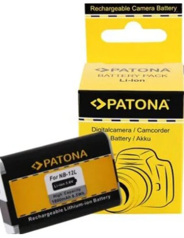 1240 Batteria per Canon NB-12L Legria Mini X Vixia Mini X Powershot G1