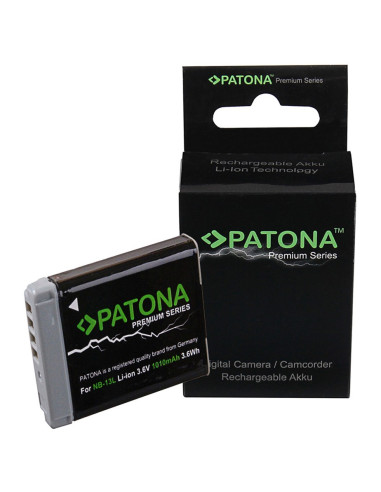 PATONA PREMIUM BATTERY CANON NB-13L CANON POWERSHOT G7X G5X G9X G7X MARK II