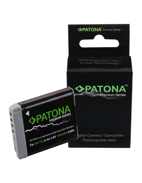 PATONA PREMIUM BATTERY CANON NB-13L CANON POWERSHOT G7X G5X G9X G7X MARK II