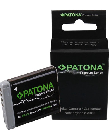 PATONA PREMIUM BATTERY CANON NB-13L CANON POWERSHOT G7X G5X G9X G7X MARK II