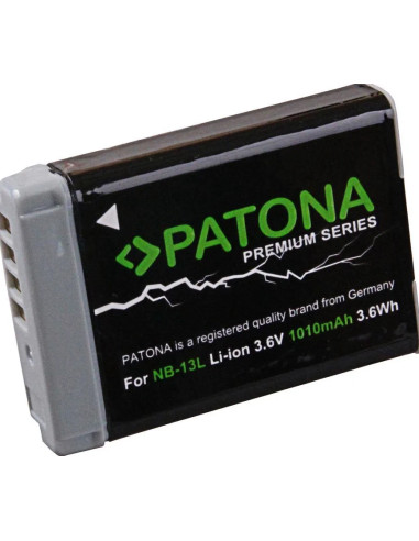 PATONA PREMIUM BATTERY CANON NB-13L CANON POWERSHOT G7X G5X G9X G7X MARK II