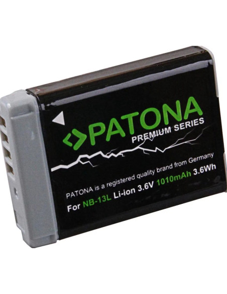 PATONA PREMIUM BATTERY CANON NB-13L CANON POWERSHOT G7X G5X G9X G7X MARK II