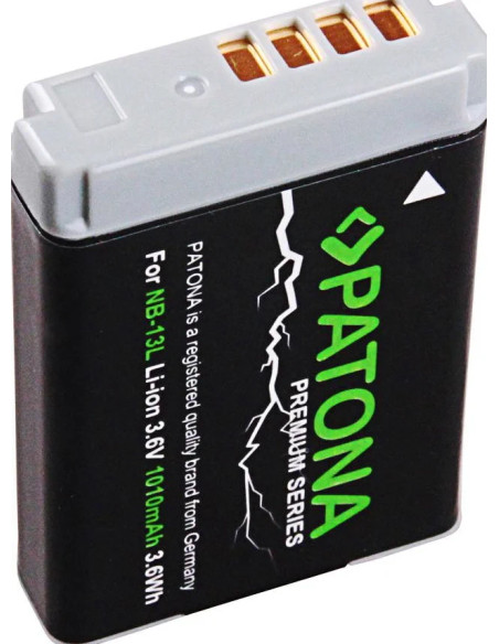 PATONA PREMIUM BATTERY CANON NB-13L CANON POWERSHOT G7X G5X G9X G7X MARK II