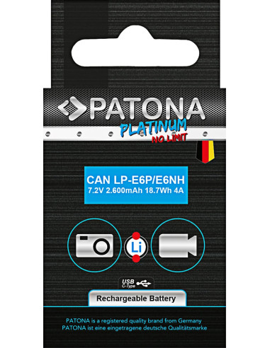 LP-E6P Platinum con ingresso USB-C