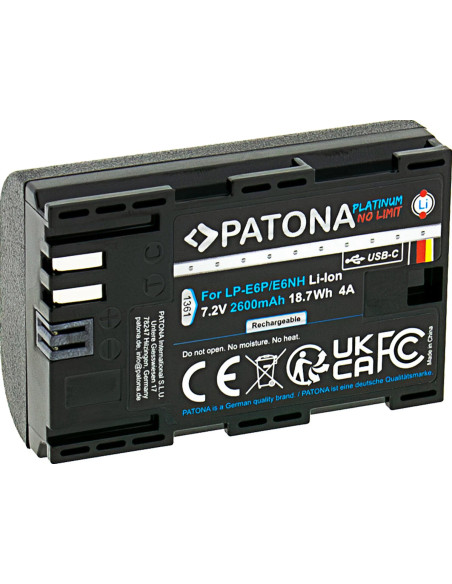 LP-E6P Platinum con ingresso USB-C