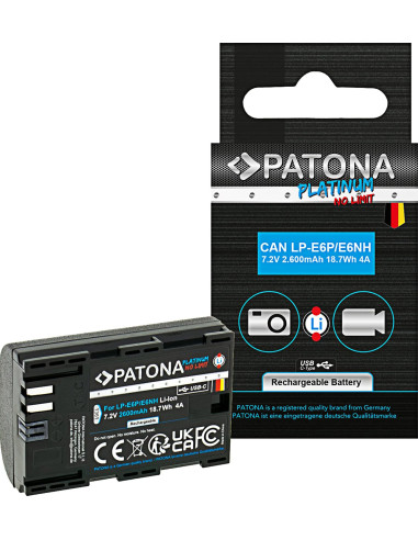 LP-E6P Platinum con ingresso USB-C