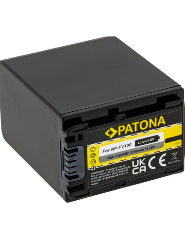 PATONA BATTERY SONY HDR-CX110 HDR-CX170 NP-FV30 NP-FV50 NP-FV100