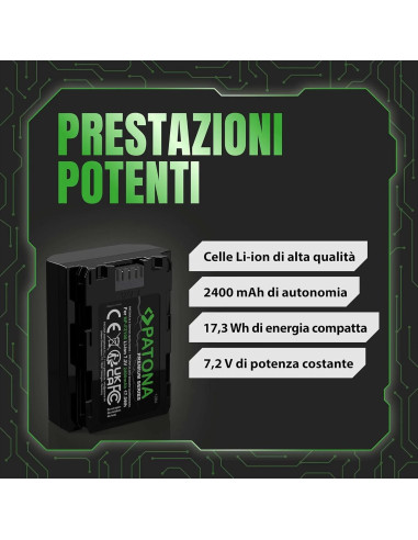 PATONA PREMIUM BATTERY SONY NP-FZ100 HVR-Z1C HVR-V1C FX7E NEX-FS100