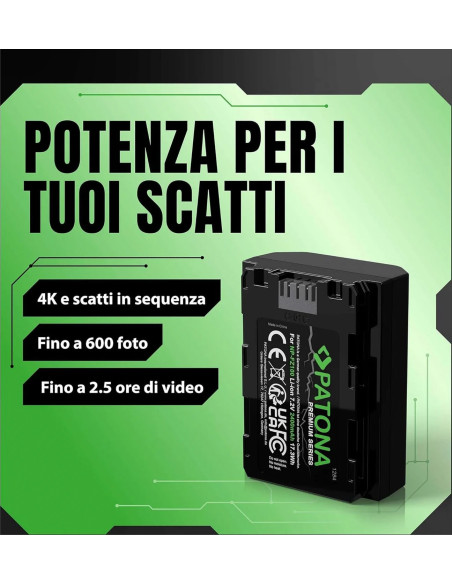 PATONA PREMIUM BATTERY SONY NP-FZ100 HVR-Z1C HVR-V1C FX7E NEX-FS100