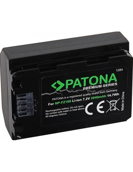 PATONA PREMIUM BATTERY SONY NP-FZ100 HVR-Z1C HVR-V1C FX7E NEX-FS100
