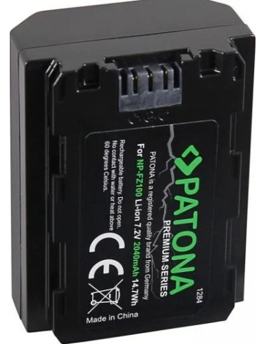PATONA PREMIUM BATTERY SONY NP-FZ100 HVR-Z1C HVR-V1C FX7E NEX-FS100
