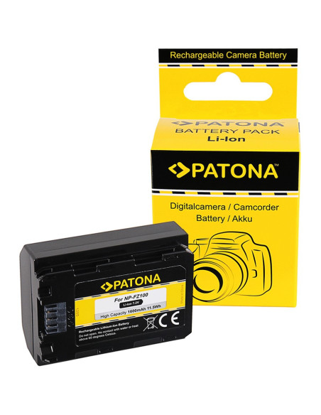 PATONA BATTERY SONY NP-FZ100 A7 III A7M3 ALPHA 7 III A7 R III A7RM3 ALPHA 7 R III A9 ALPHA 9 FZ100