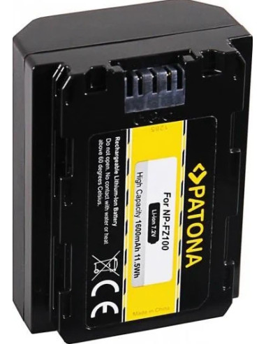 PATONA BATTERY SONY NP-FZ100 A7 III A7M3 ALPHA 7 III A7 R III A7RM3 ALPHA 7 R III A9 ALPHA 9 FZ100