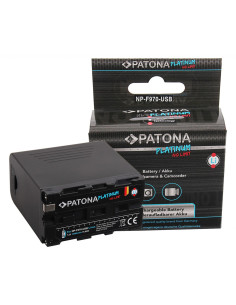 PATONA PLATINUM BATTERY SONY NP-F970 POWERBANK 5V/2A USB OUTPUT 10500MAH AND MICRO USB INPUT
