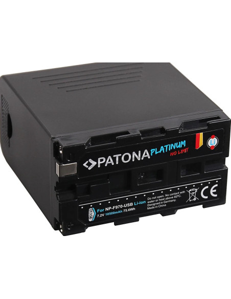 NP-F970 Platinum 10050mAh con porta microUSB