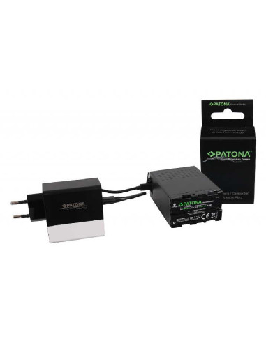 PATONA BATTERY PREMIUM SONY BP-U68 BP-U65 BP-U60 6900MAH+USB-PORTS FOR PD-CHARGER USB-C/USB