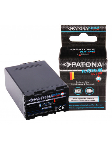PATONA PLATINUM BATTERY AKKU BP-U100 PER SONY PMW-EX1 EX3 F3 F3K F3L FX5 FX7 FX9 PMW-150 MIT 2X D-TAP